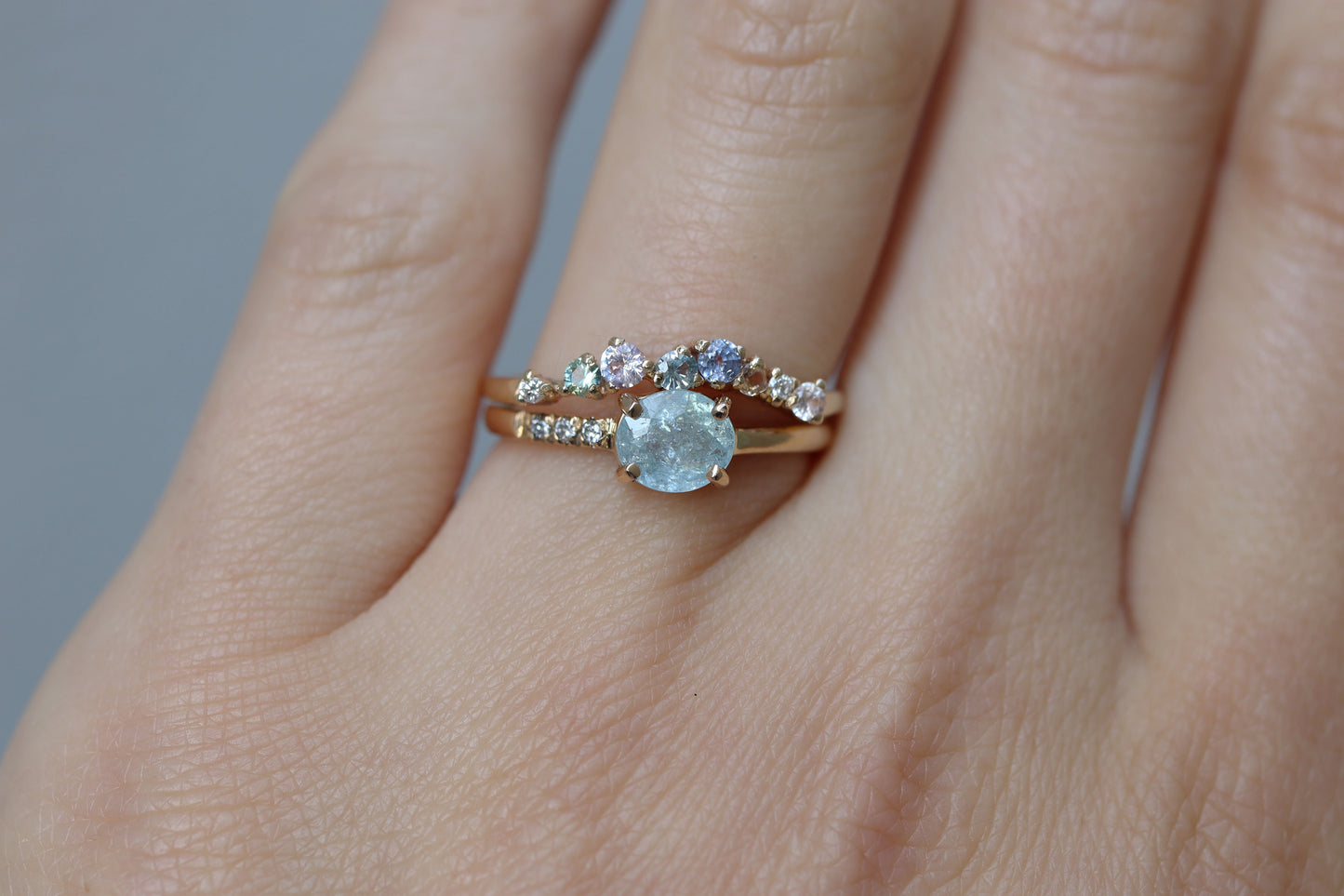 Anillo Frida Turmalina Paraiba y Diamantes