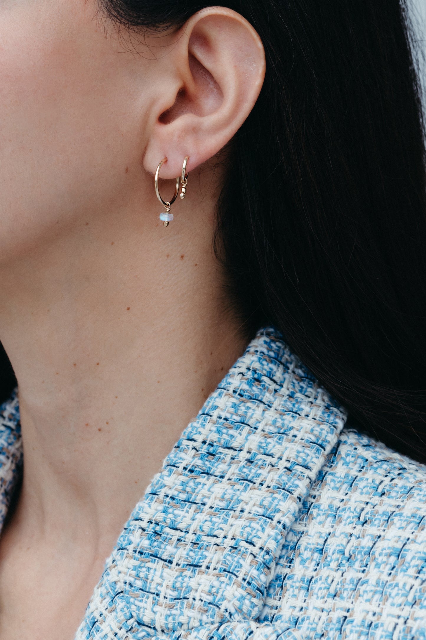 Arracadas Emma Moonstone