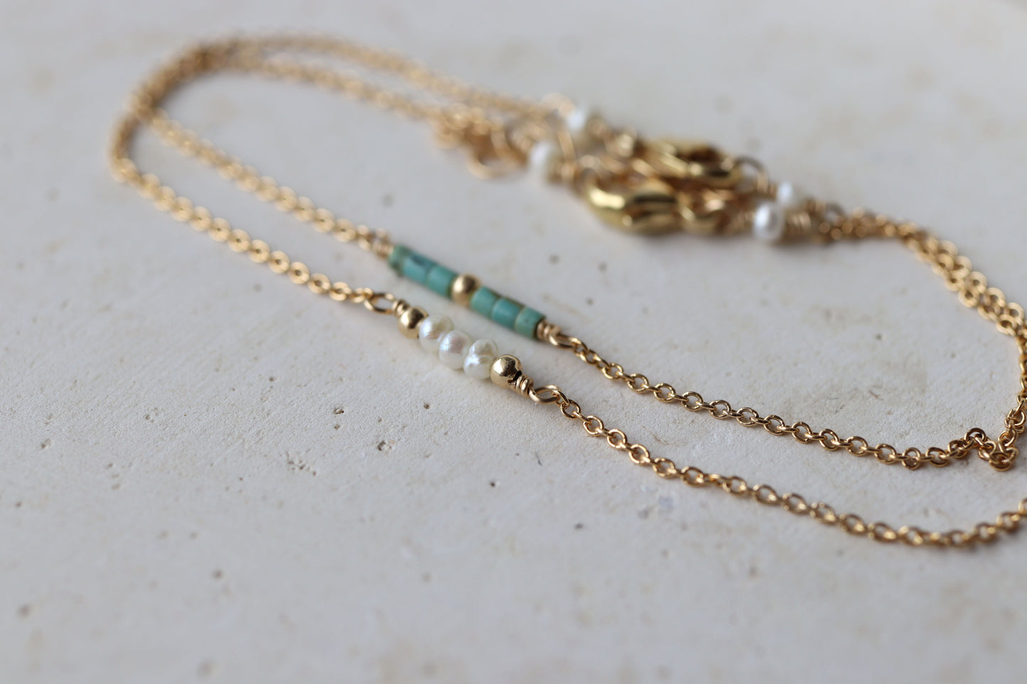 Pulsera Gem Bar Perla