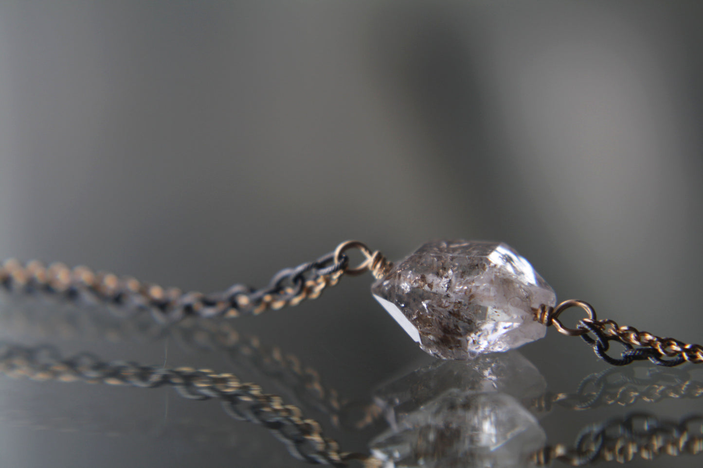 Pulsera Cuarzo Herkimer