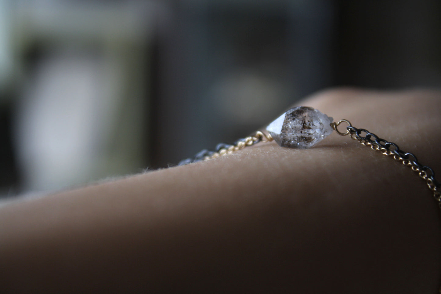 Pulsera Cuarzo Herkimer