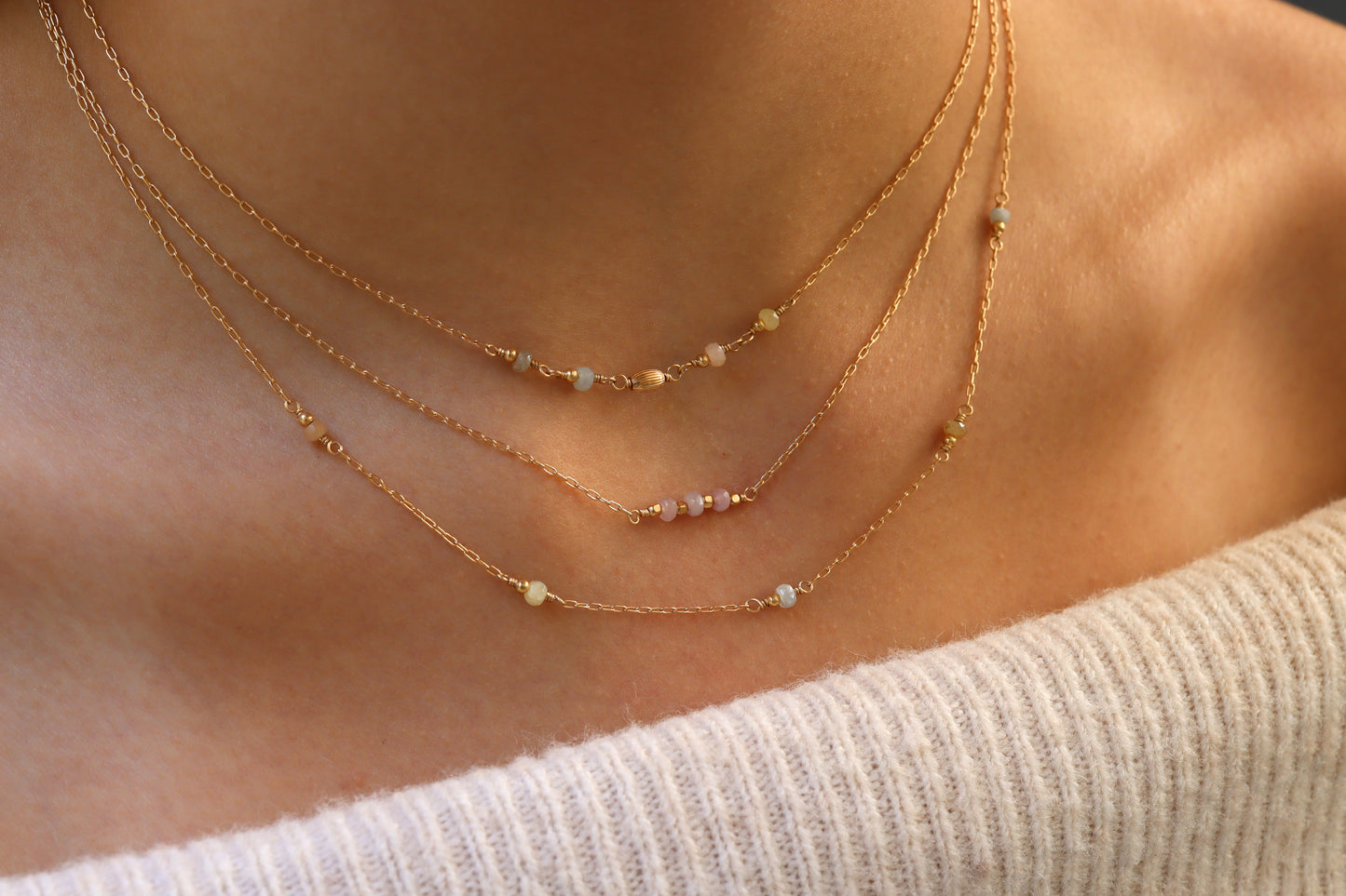 Collar Sofia Zafiros Pastel