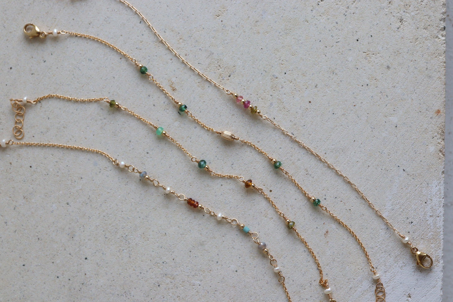 Pulsera Trio Turmalina Sandia