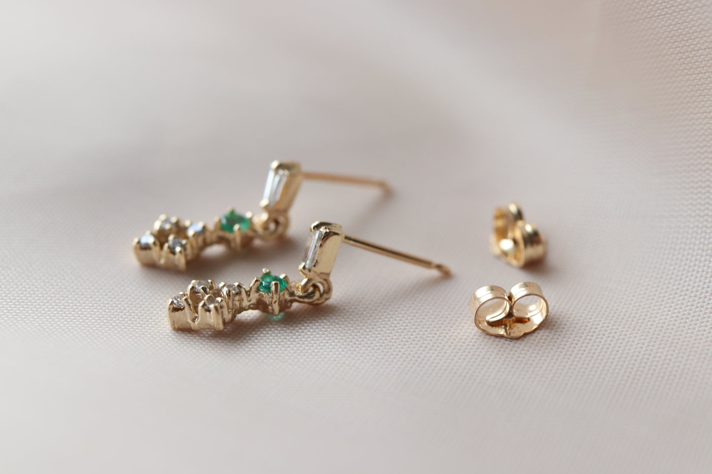 Aretes Diana Fine Esmeraldas