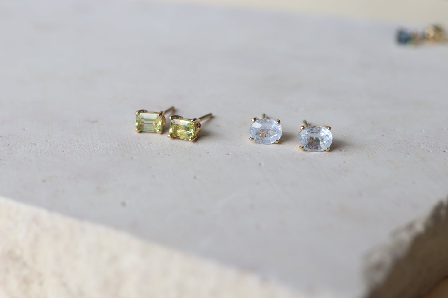 Aretes Luxe Zafiro Amarillo Fine