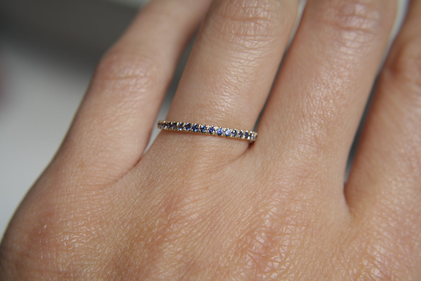 Anillo Ava Zafiros Royal Blue 1 punto