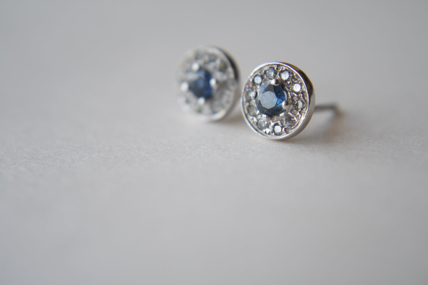 Studs Imelda Zafiro y Diamantes Fine