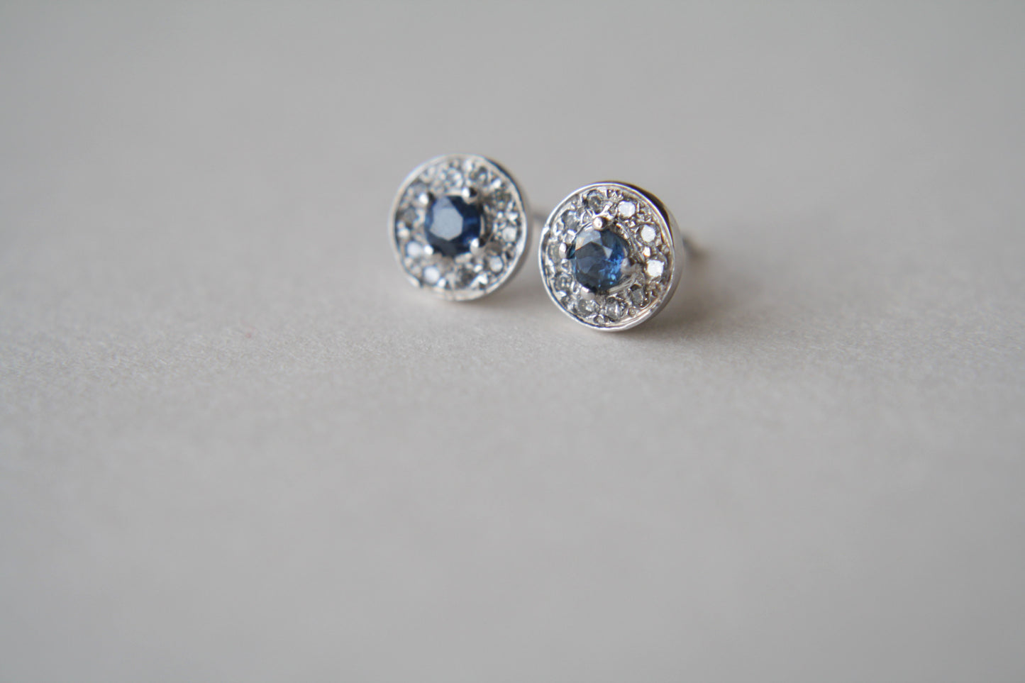 Studs Imelda Zafiro y Diamantes Fine