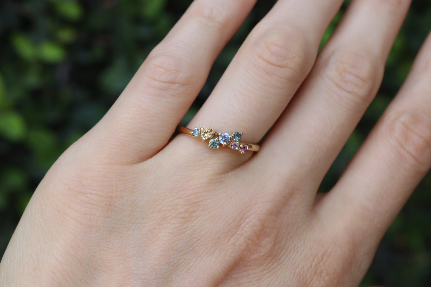 Anillo Isabel Zafiros Rainbow