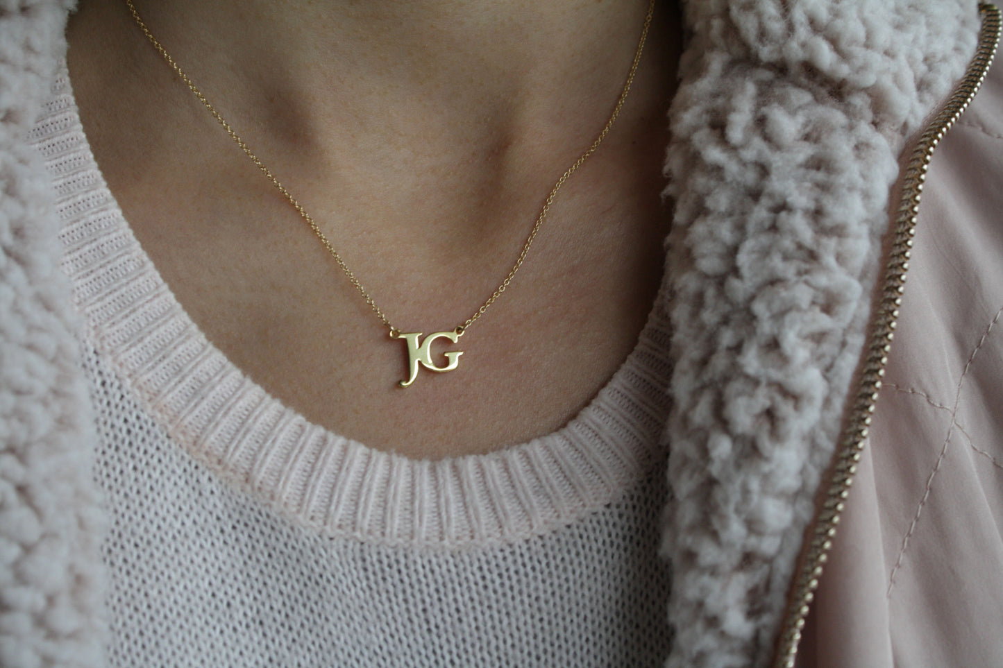 Collar Dos Iniciales Personalizadas