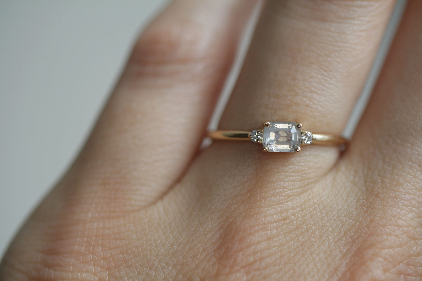Anillo Karem Diamante Sal Pimienta Bridal