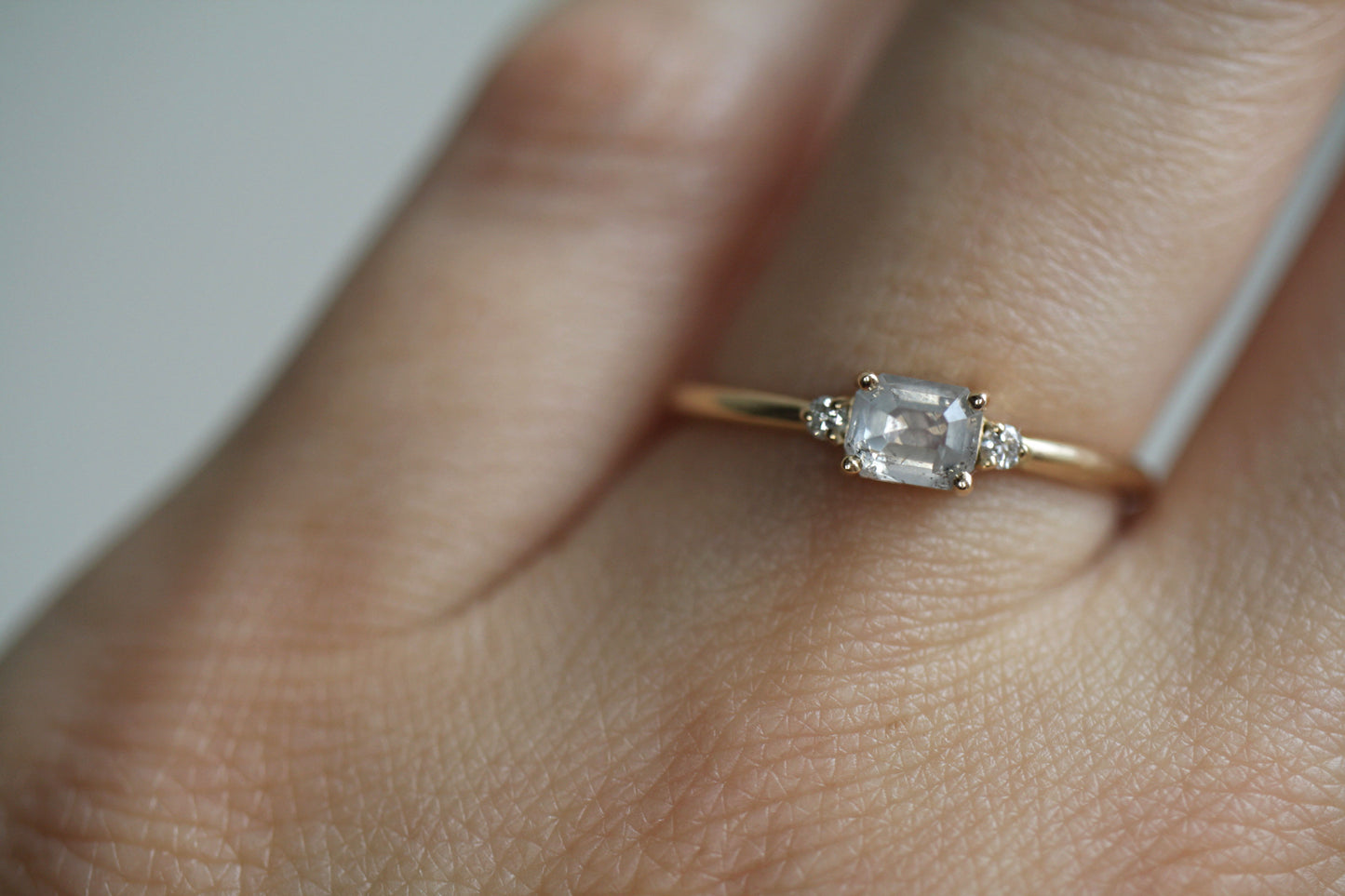 Anillo Karem Diamante Sal Pimienta Bridal