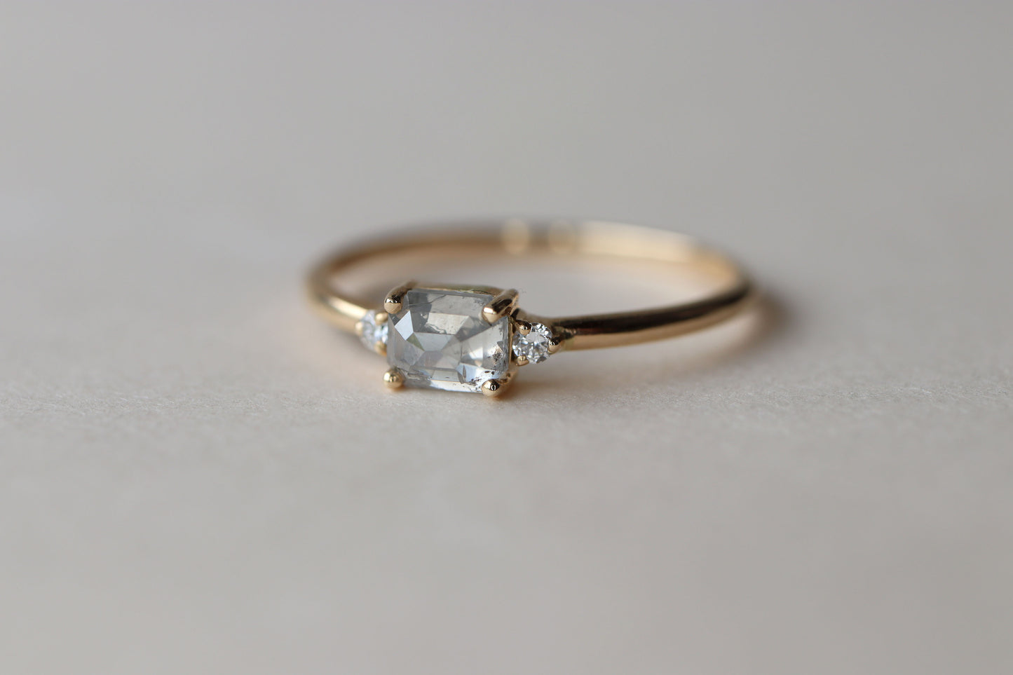 Anillo Karem Diamante Sal Pimienta Bridal