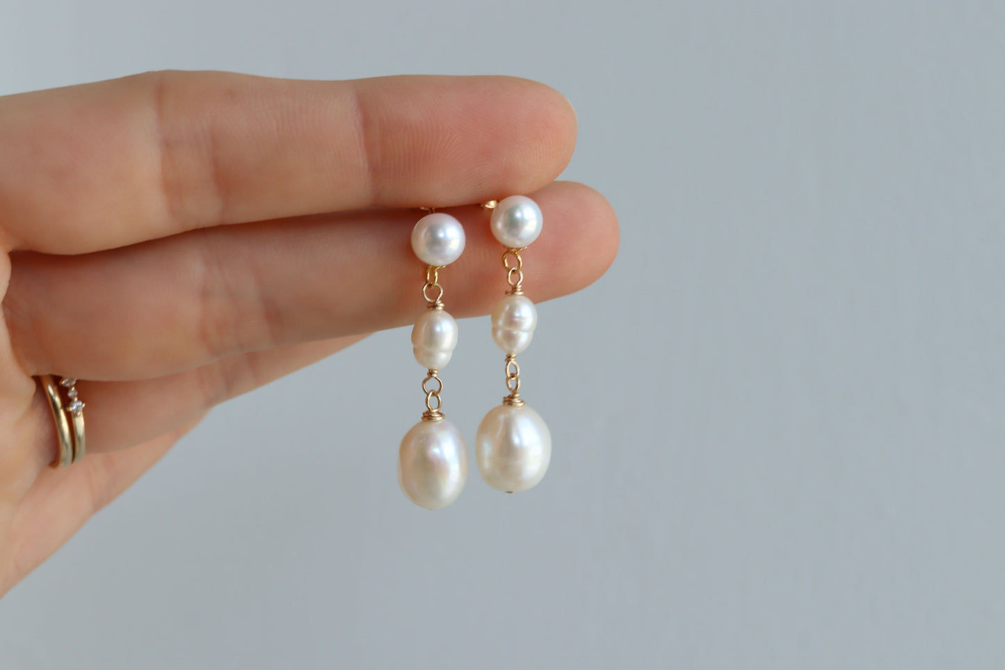 Aretes Leslie Perlas