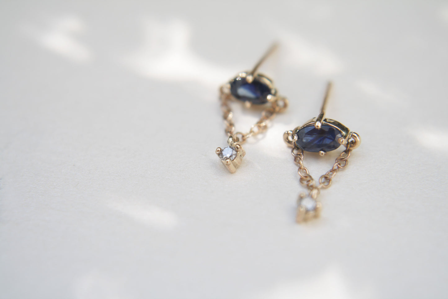 Aretes Lucerna Zafiros y Diamantes Fine