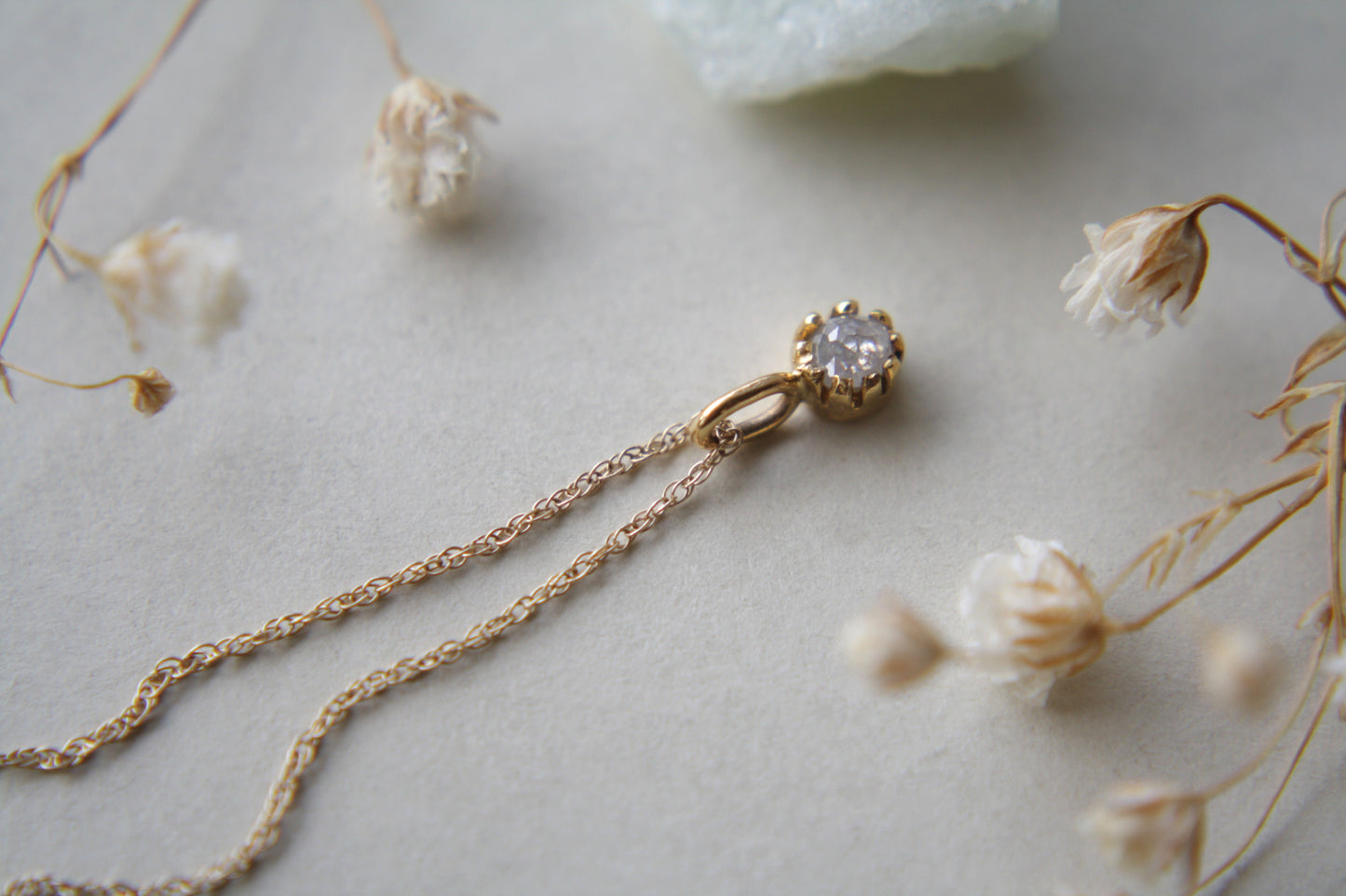 Collar Luxe Diamante Rosecut Fine