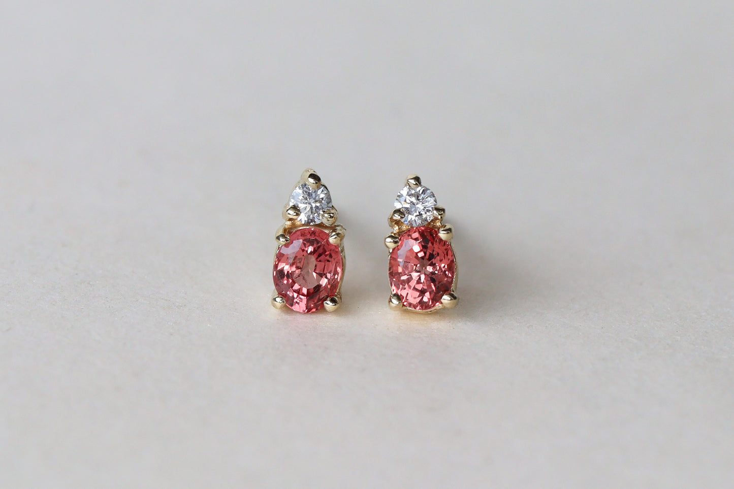 Aretes Luxe Zafiro Padparadscha Fine