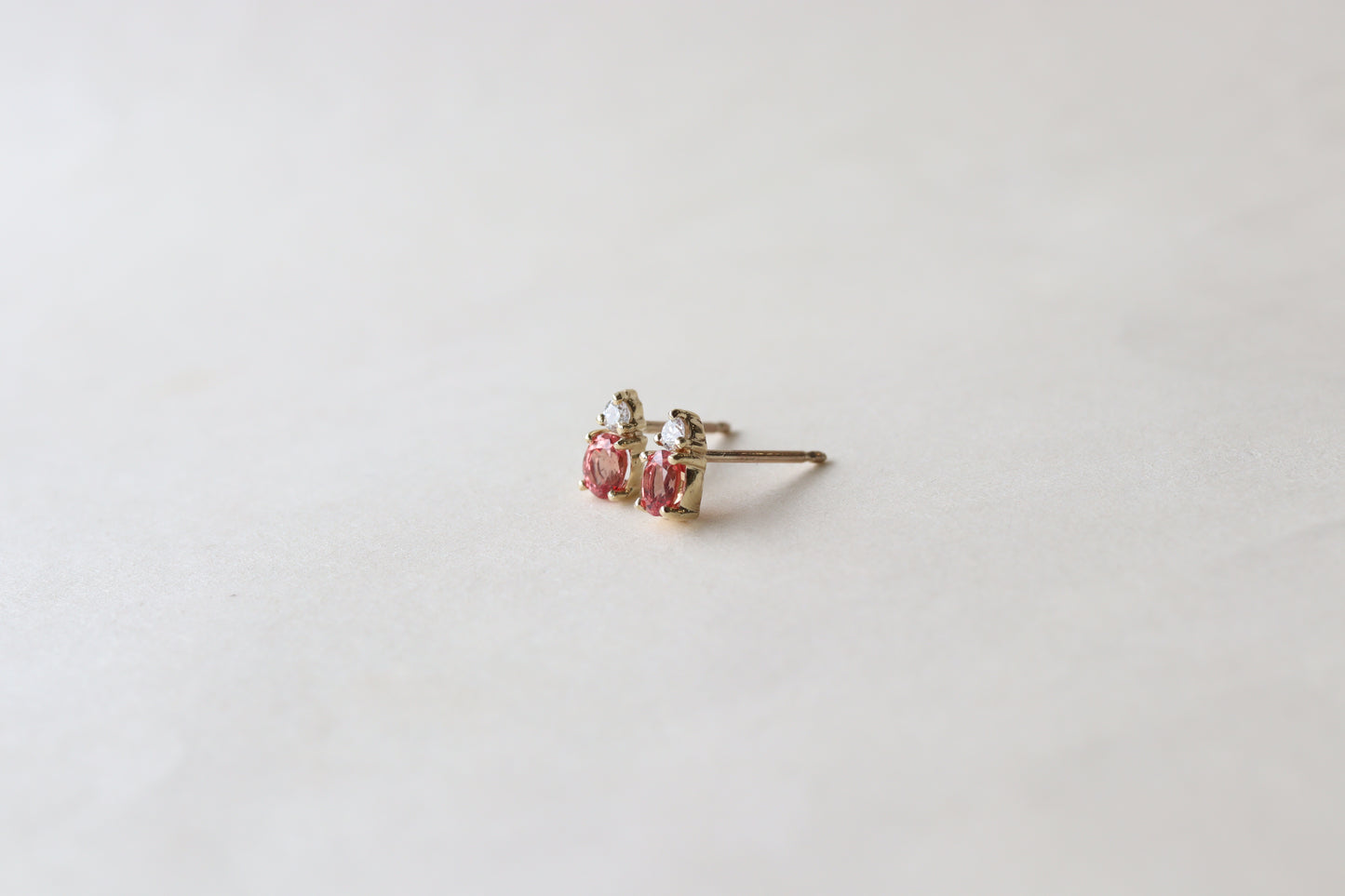 Aretes Luxe Zafiro Padparadscha Fine