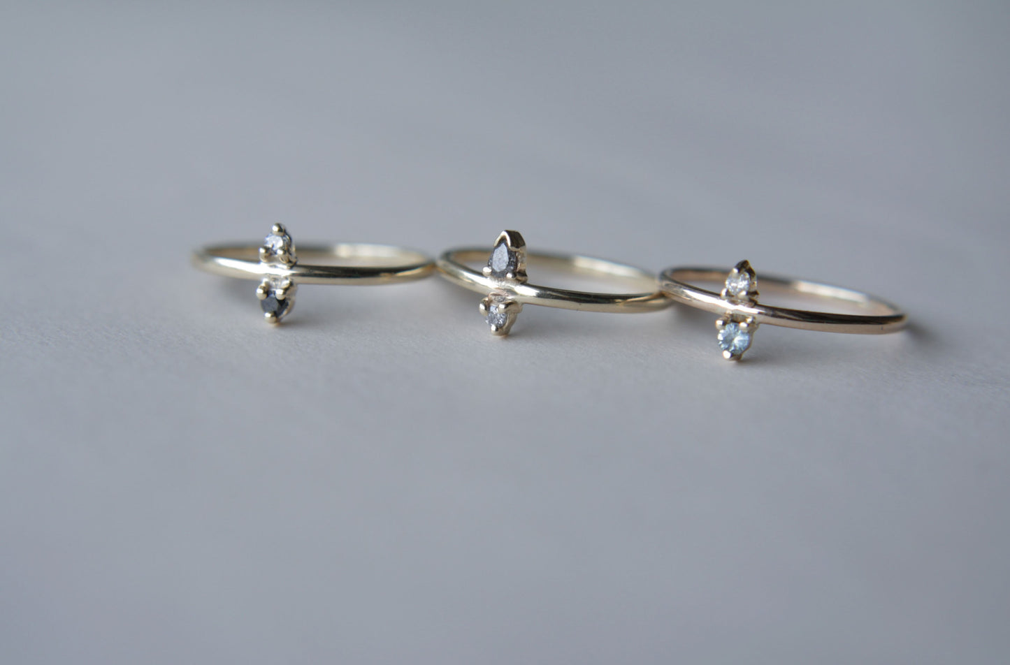 Anillo Margot Diamantes Sal Pimienta