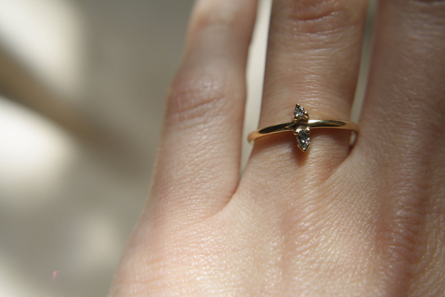 Anillo Margot Diamantes Sal Pimienta