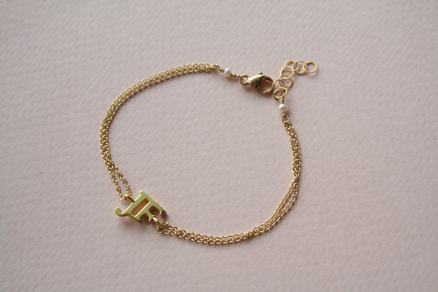 Pulsera Dos Iniciales Personalizadas