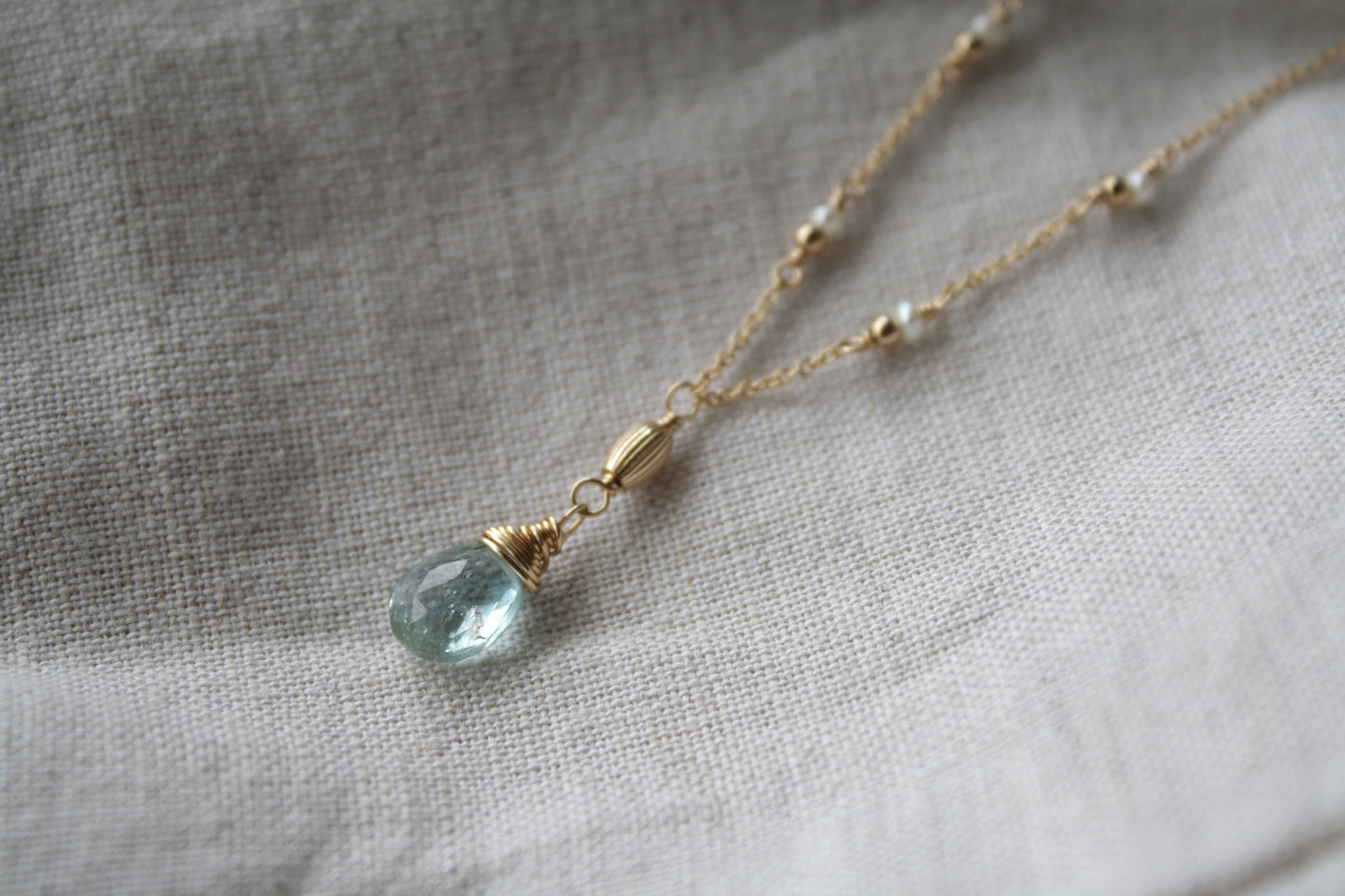 Collar Milos Aguamarina