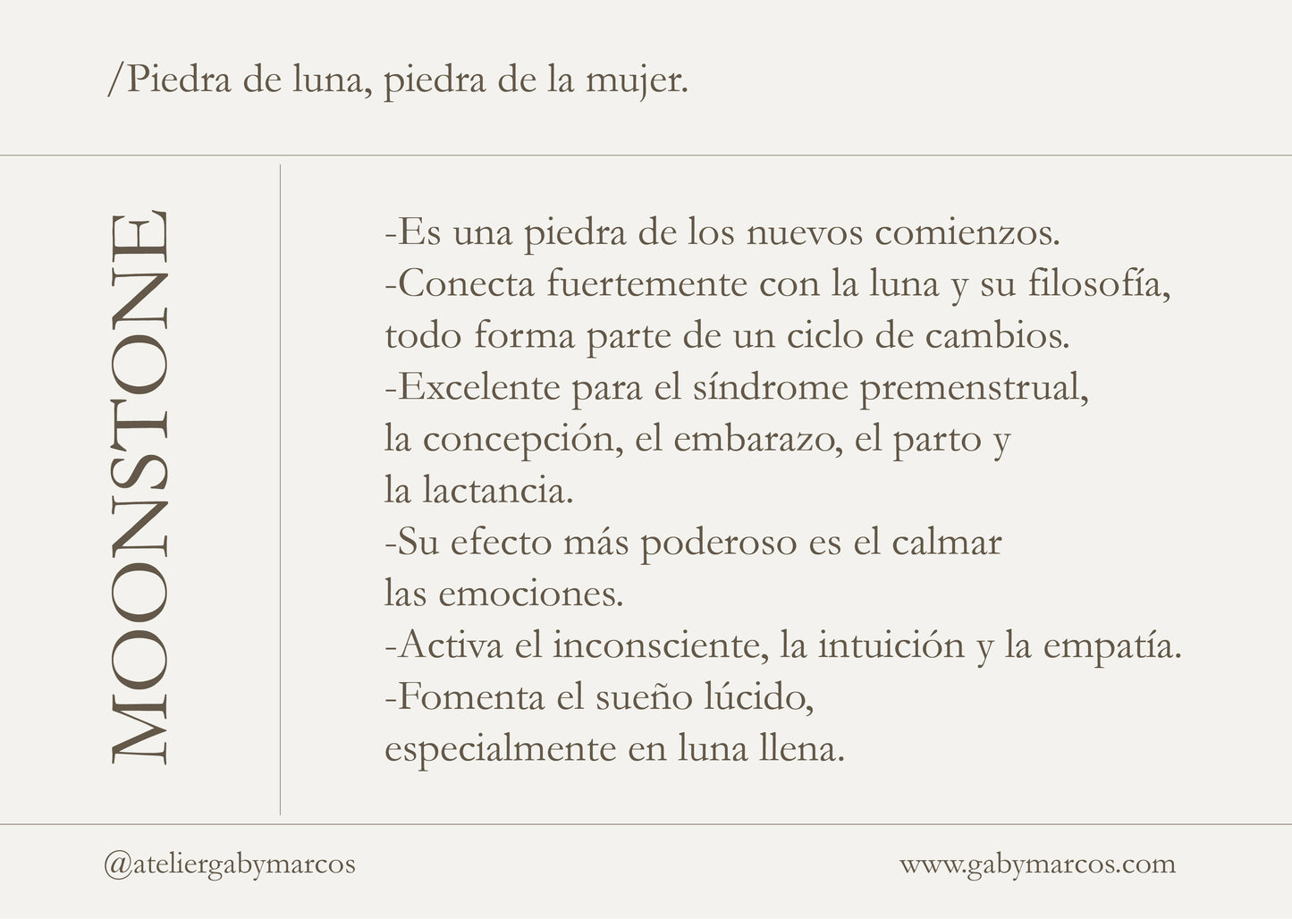 Collar Ximena Moonstone