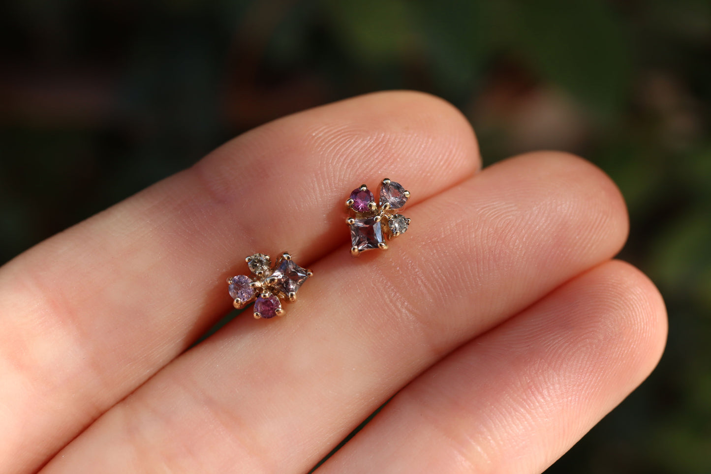 Aretes Myrna Burgundy Fine