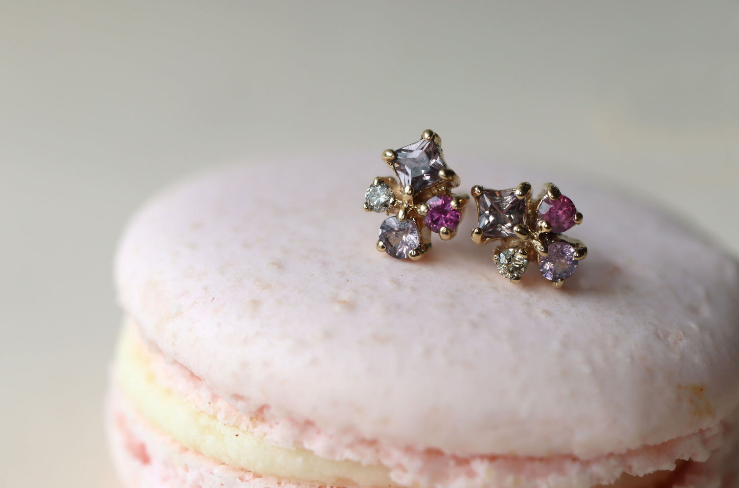 Aretes Myrna Burgundy Fine