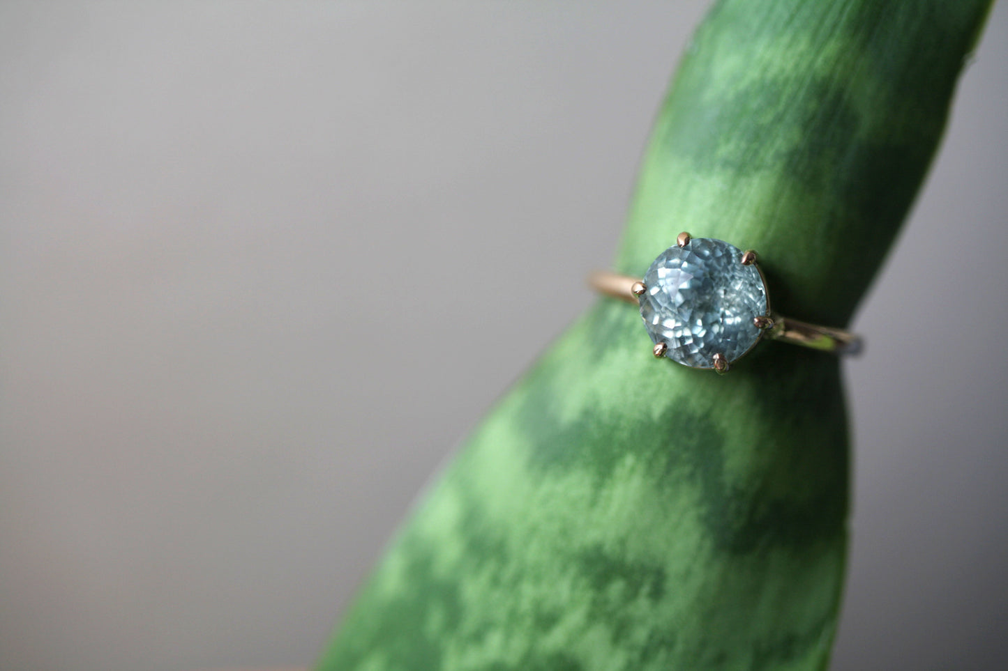 Anillo Nova Aguamarina