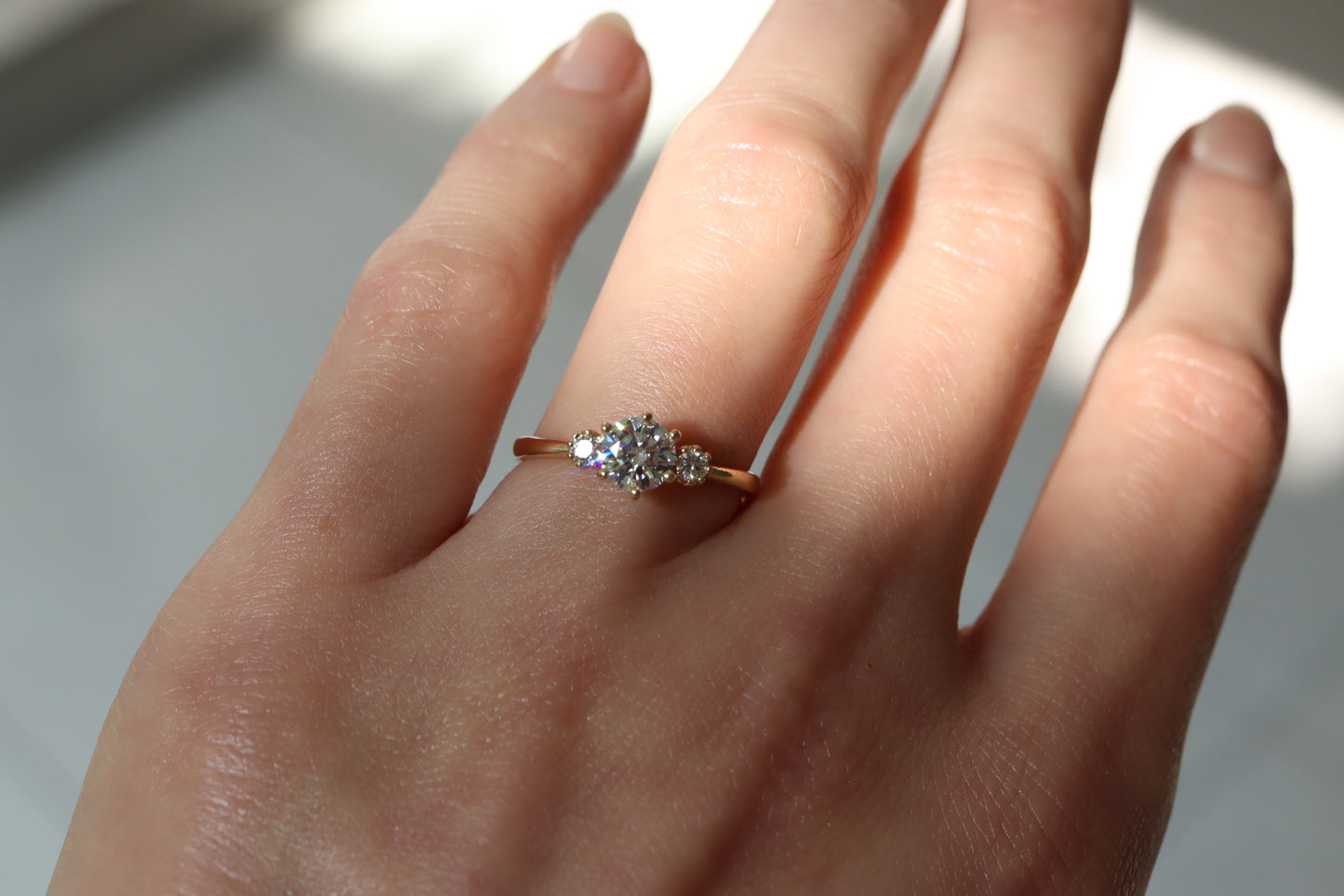 Anillo Cynthia Diamante Redondo 0.54cts Bridal