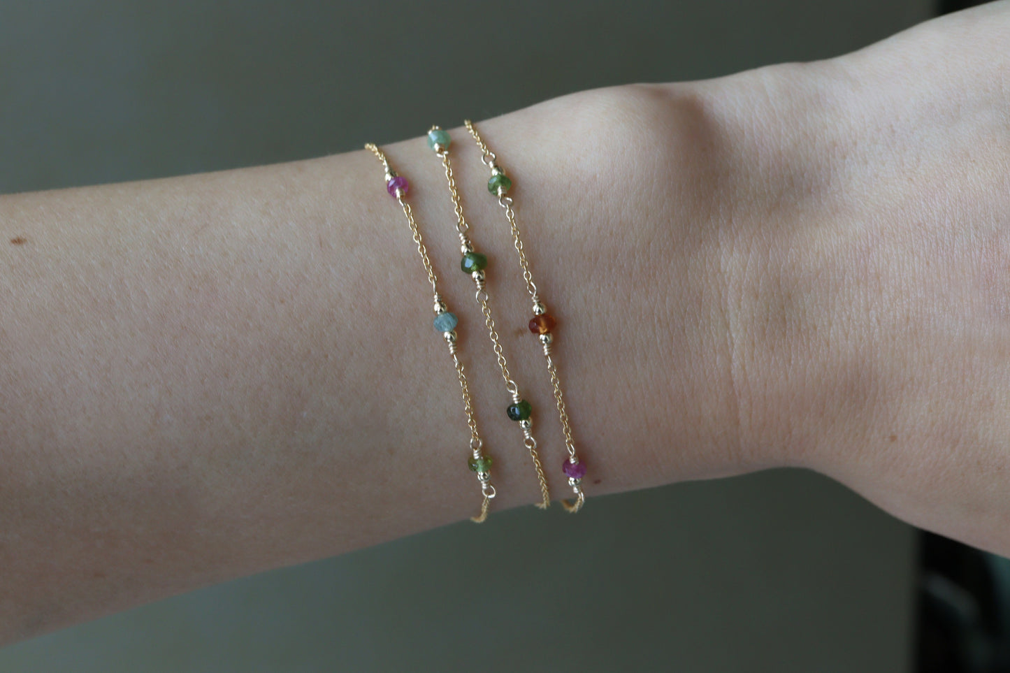 Pulsera Rocio Turmalinas