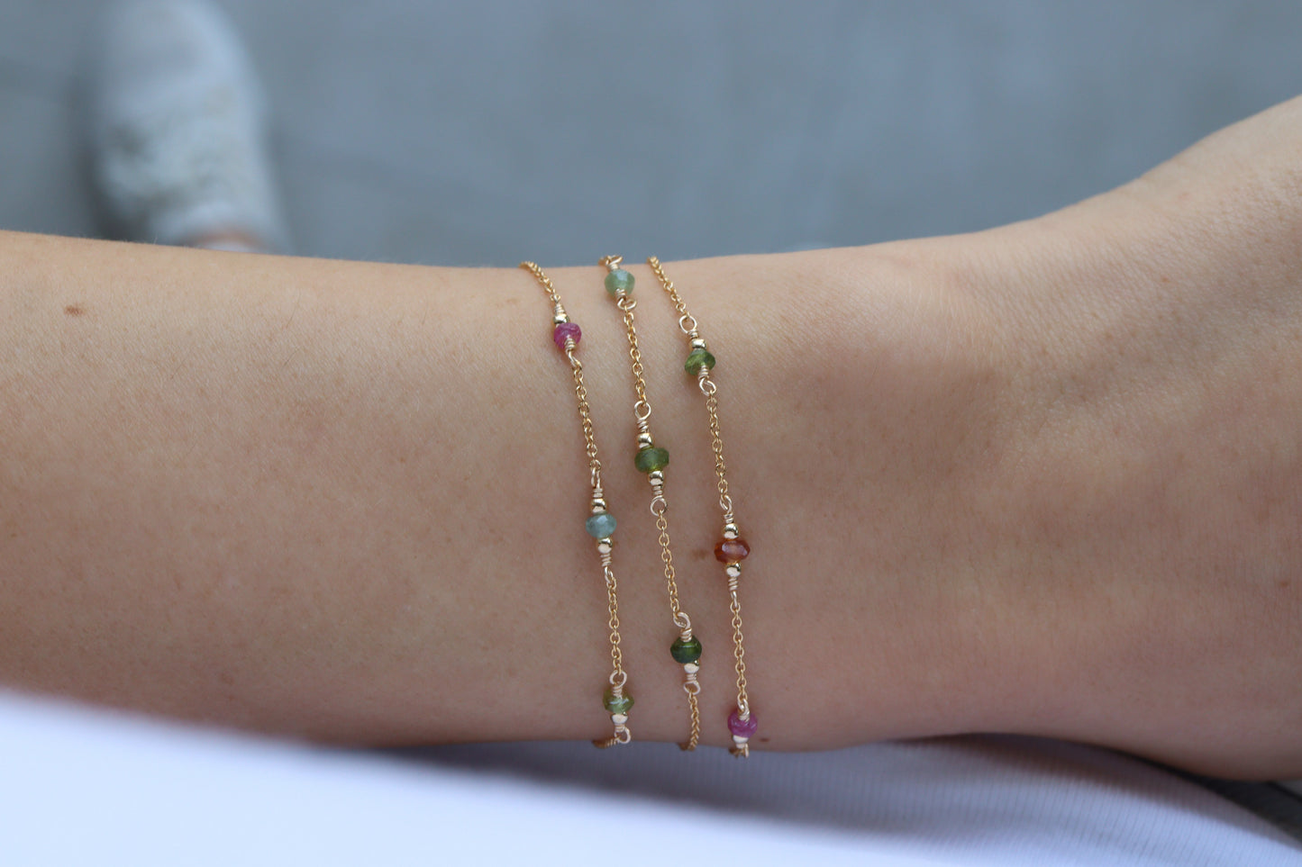 Pulsera Rocio Turmalinas