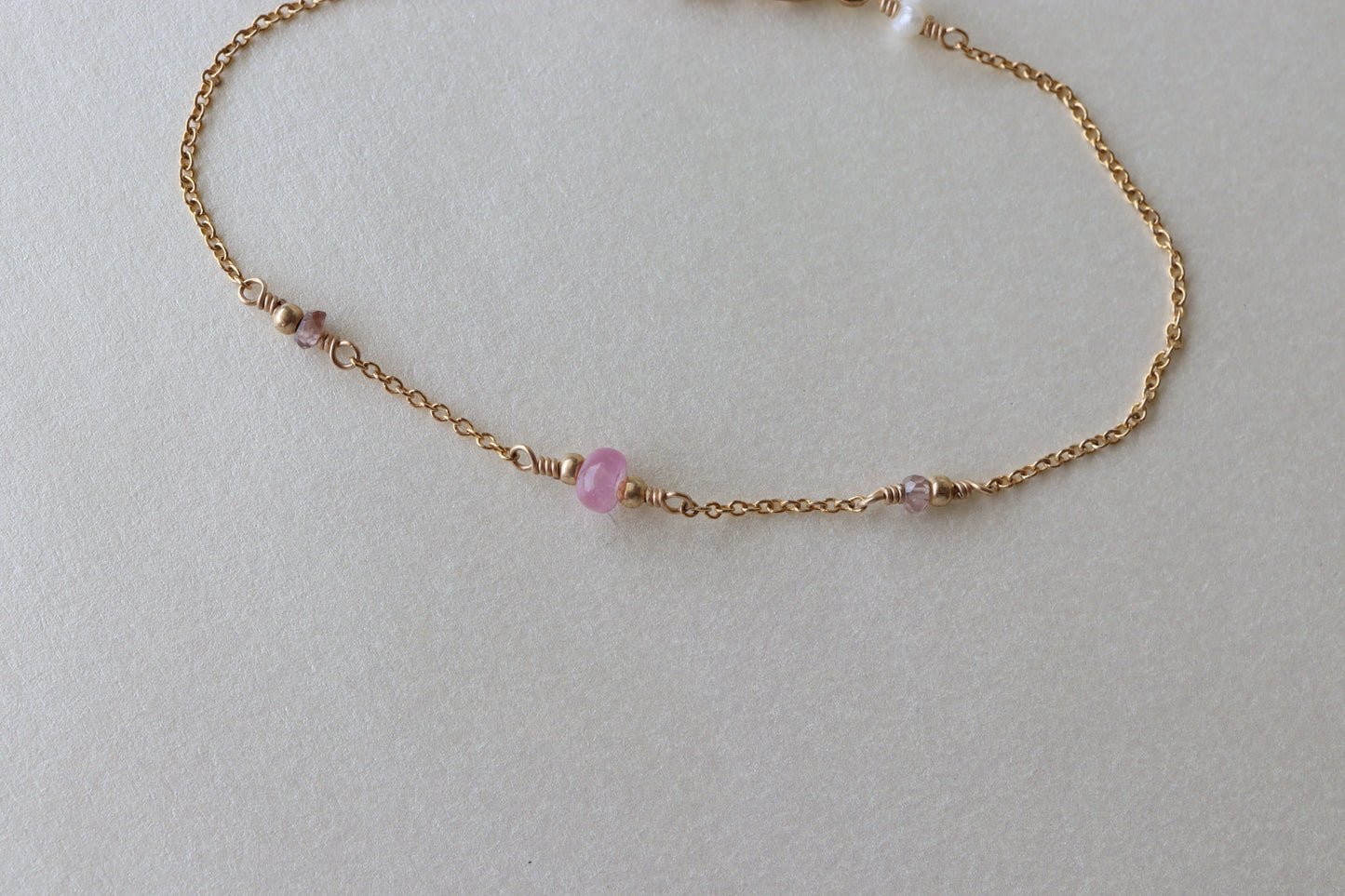 Pulsera Rocio Zafiros Rosas