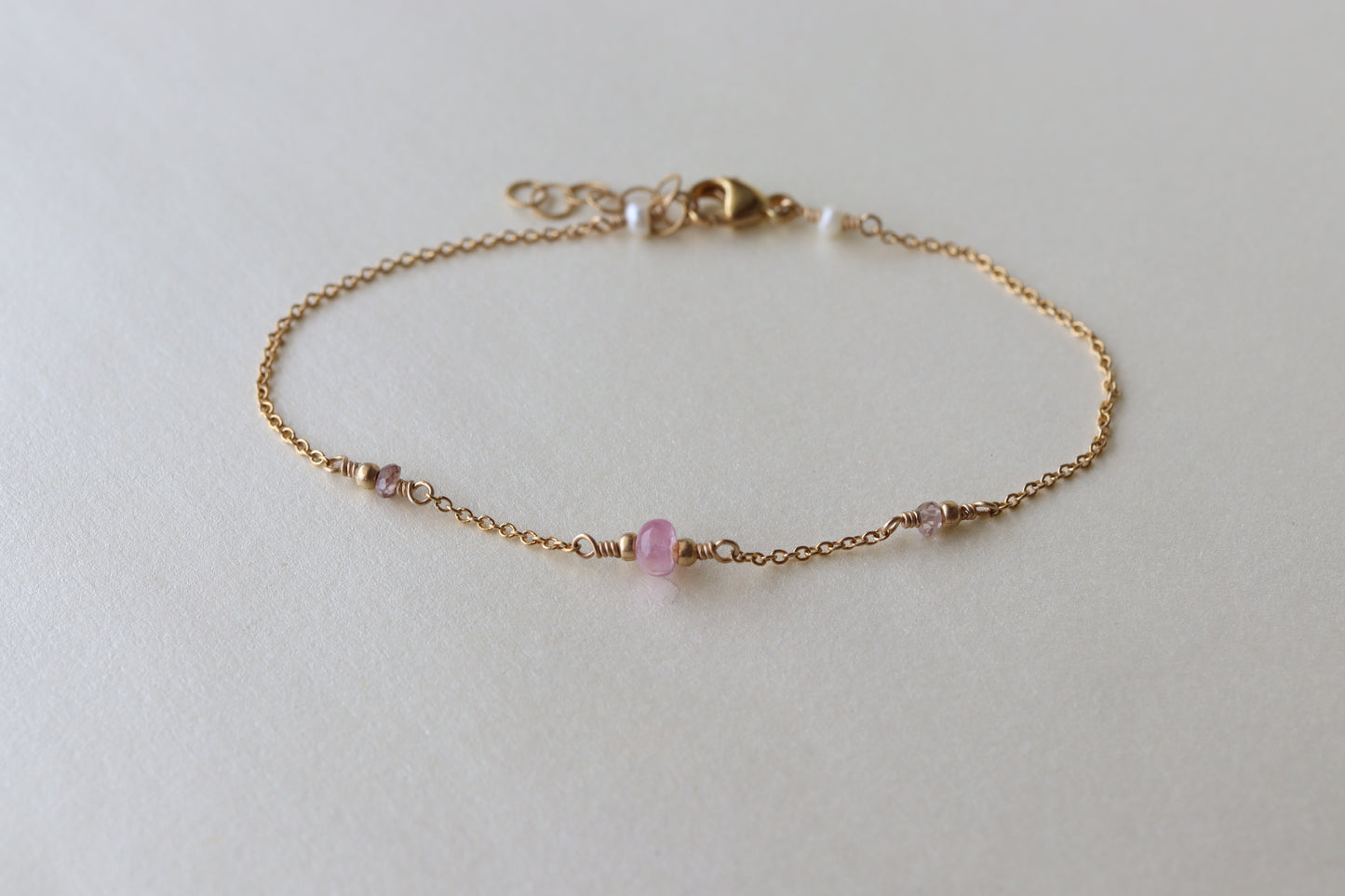 Pulsera Rocio Zafiros Rosas