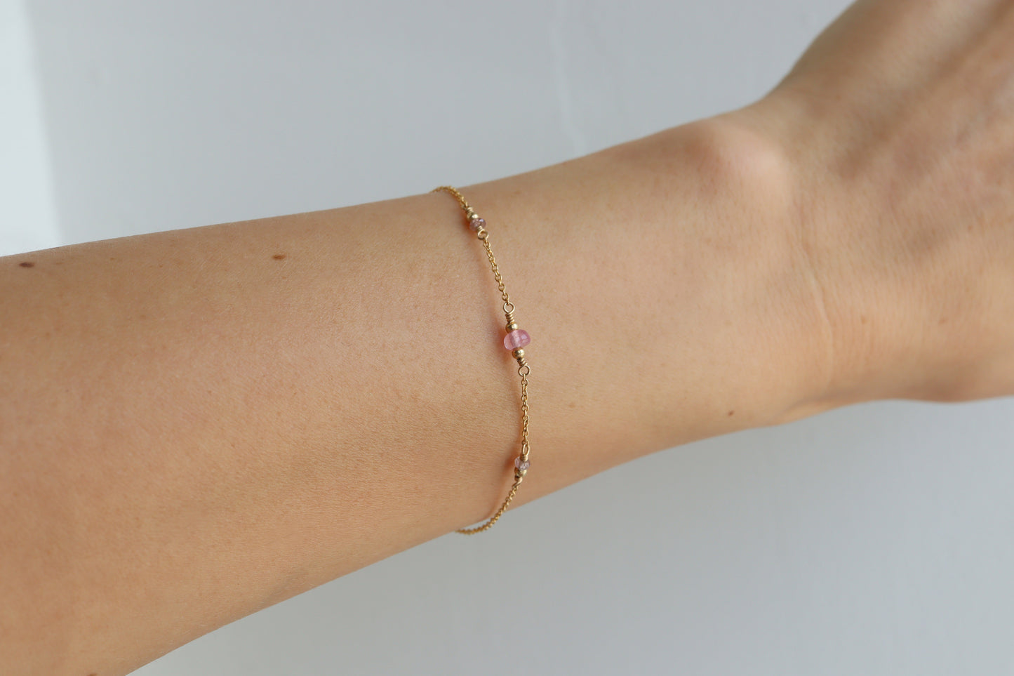 Pulsera Rocio Zafiros Rosas
