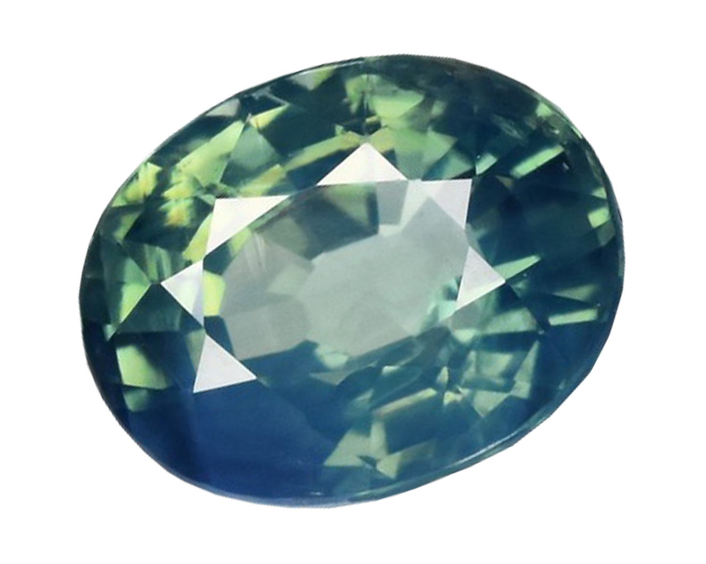 Piedra Zafiro Verde Azul 1.06cts S-2058