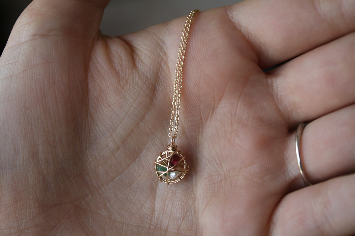 Collar Jaulita Piedras del Mes (Birthstones)