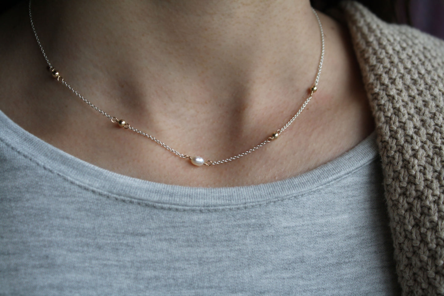 Collar Sofia Plata y Oro