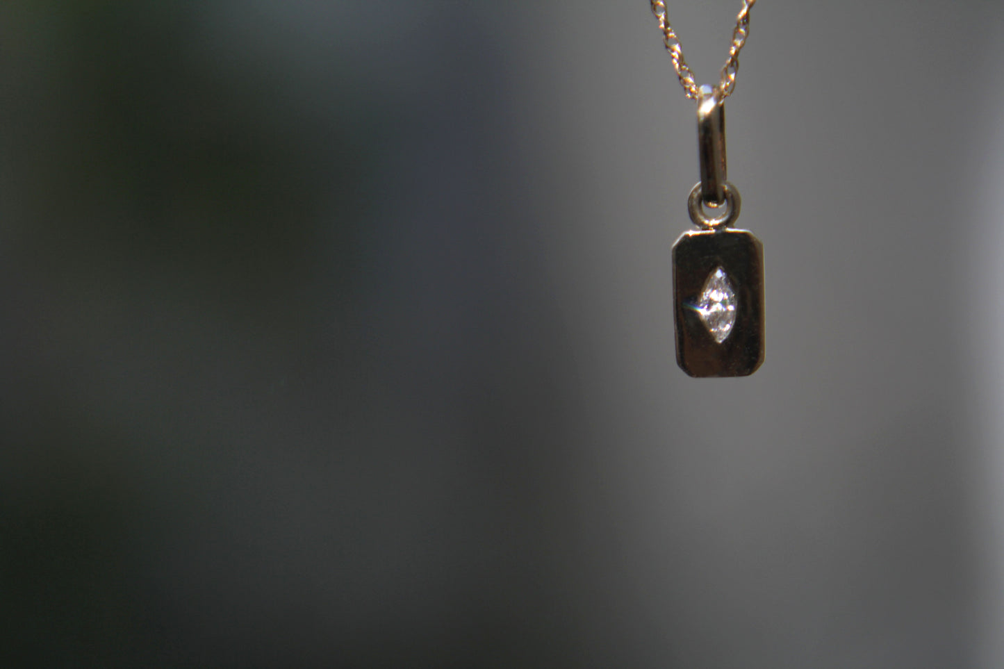 Collar Tag Marquise Fine