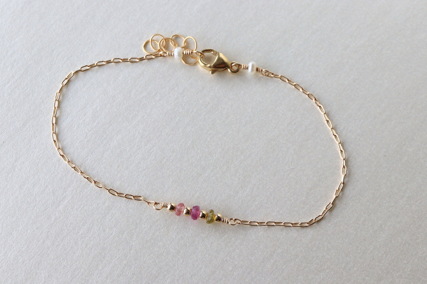 Pulsera Trio Turmalina Sandia