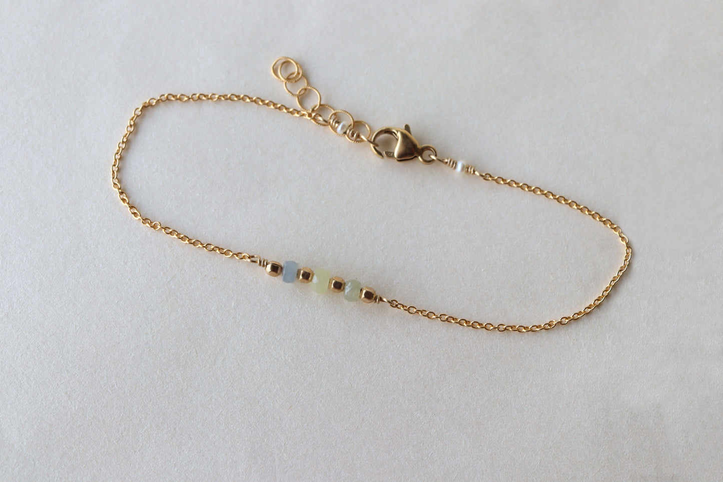 Pulsera Trio Zafiros Pastel