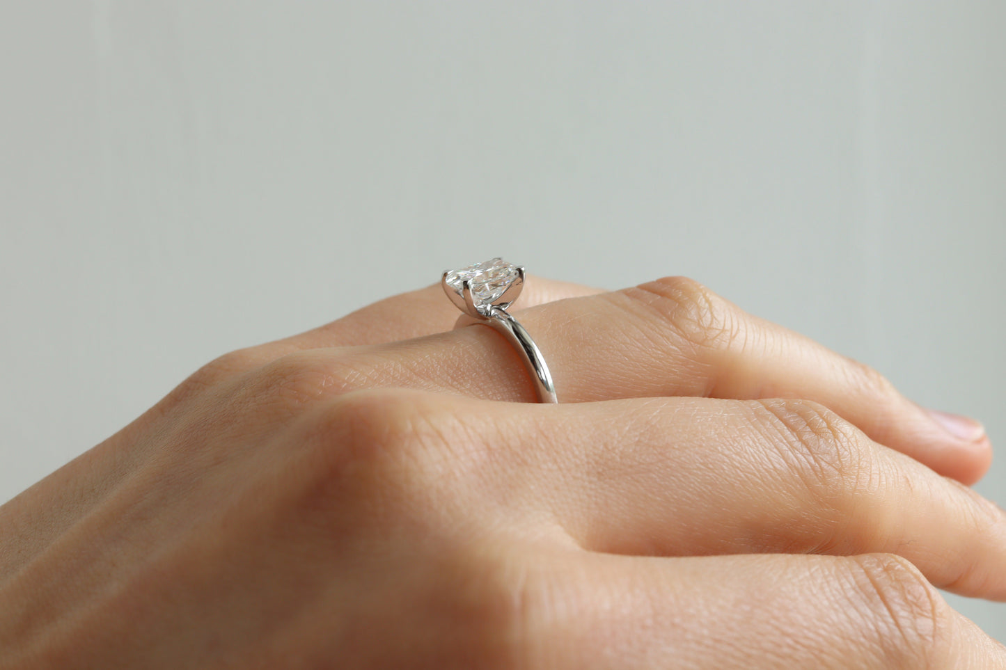 Anillo Vale Diamante Long Cushion 1.48cts Bridal