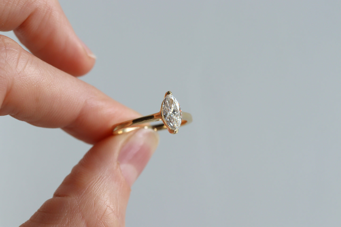 Anillo Yoana Diamante Marquise 0.64cts Bridal