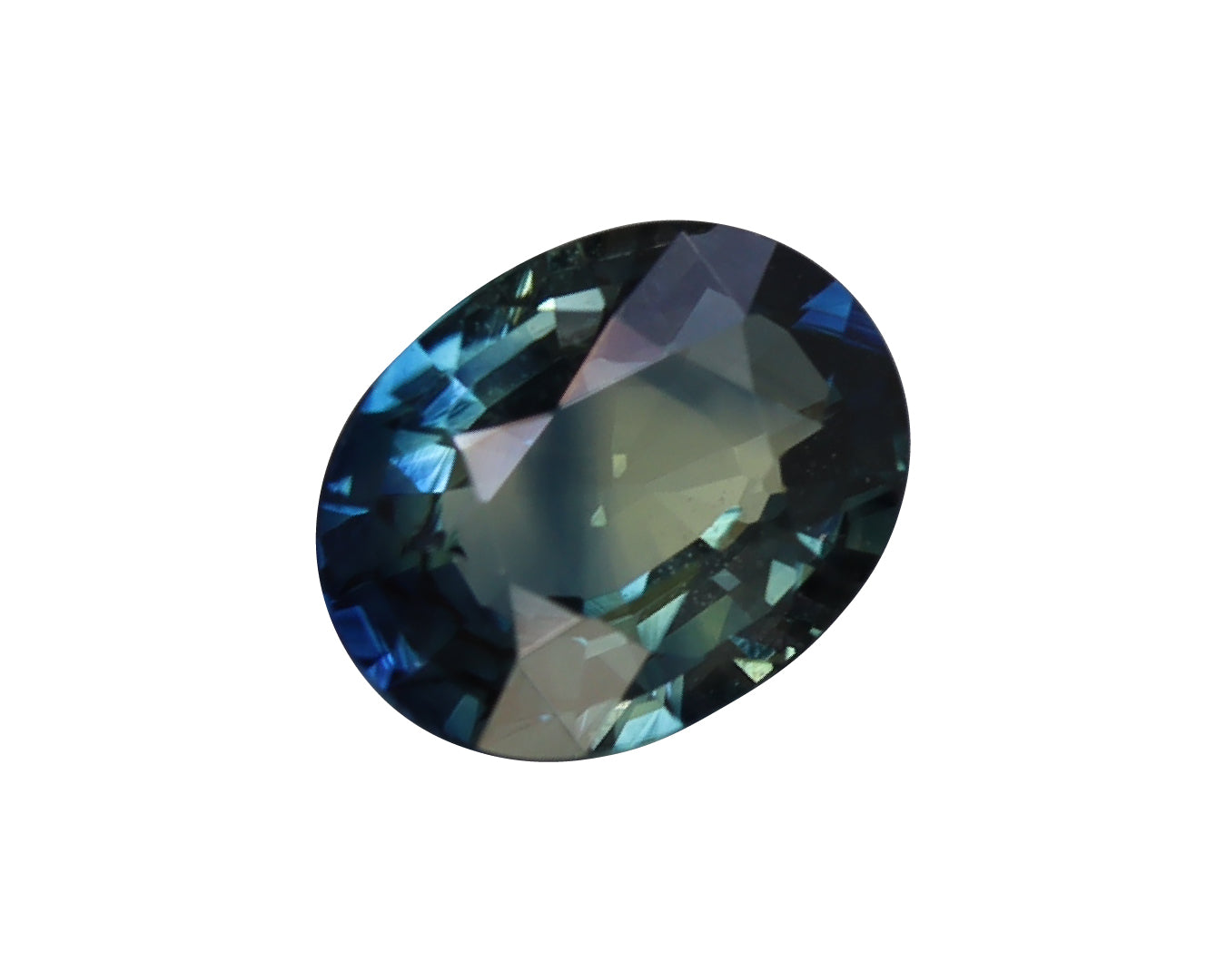 Piedra Zafiro Verde Azul 1.15cts S-1551