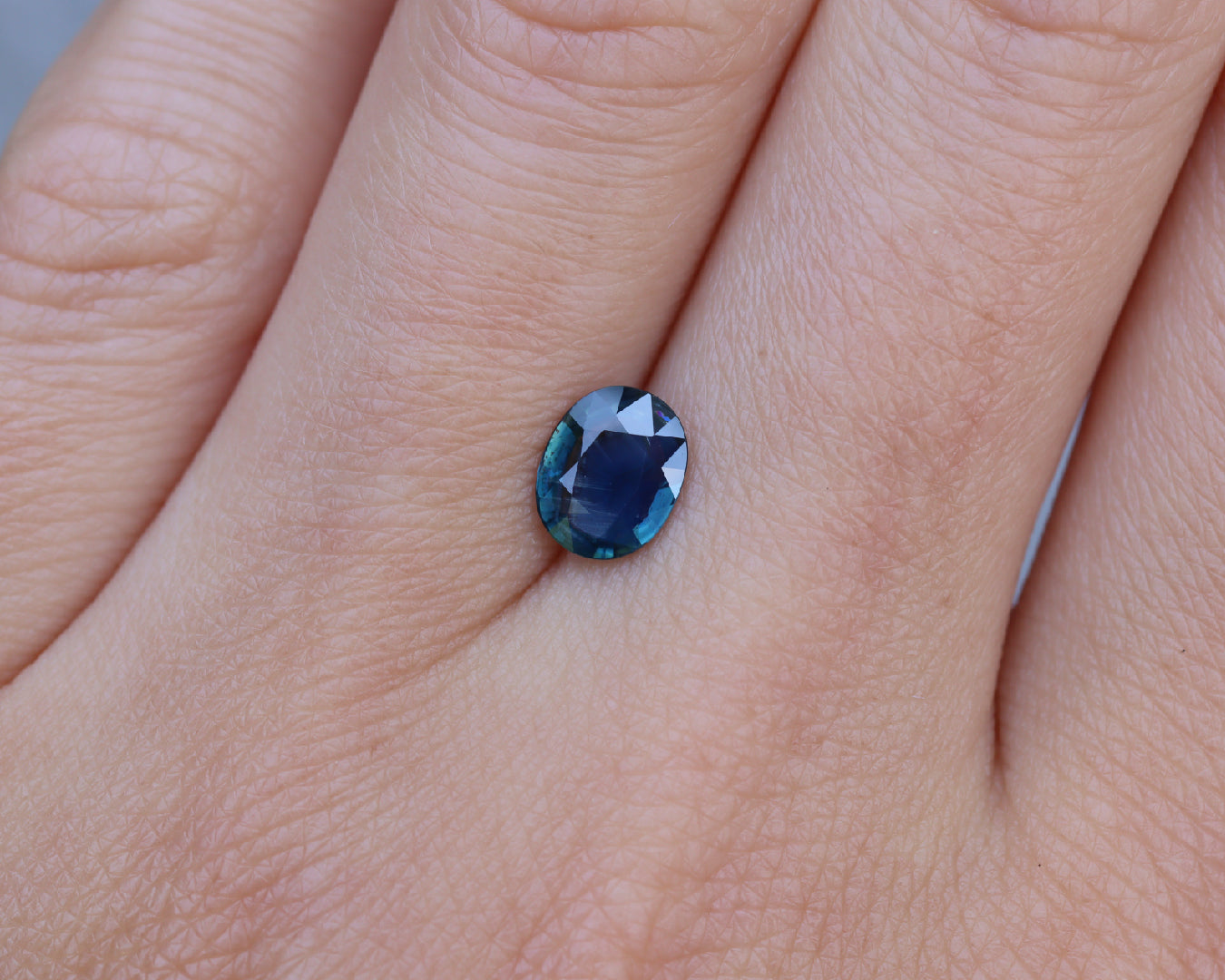 Piedra Zafiro Verde Azul 1ct S-1553