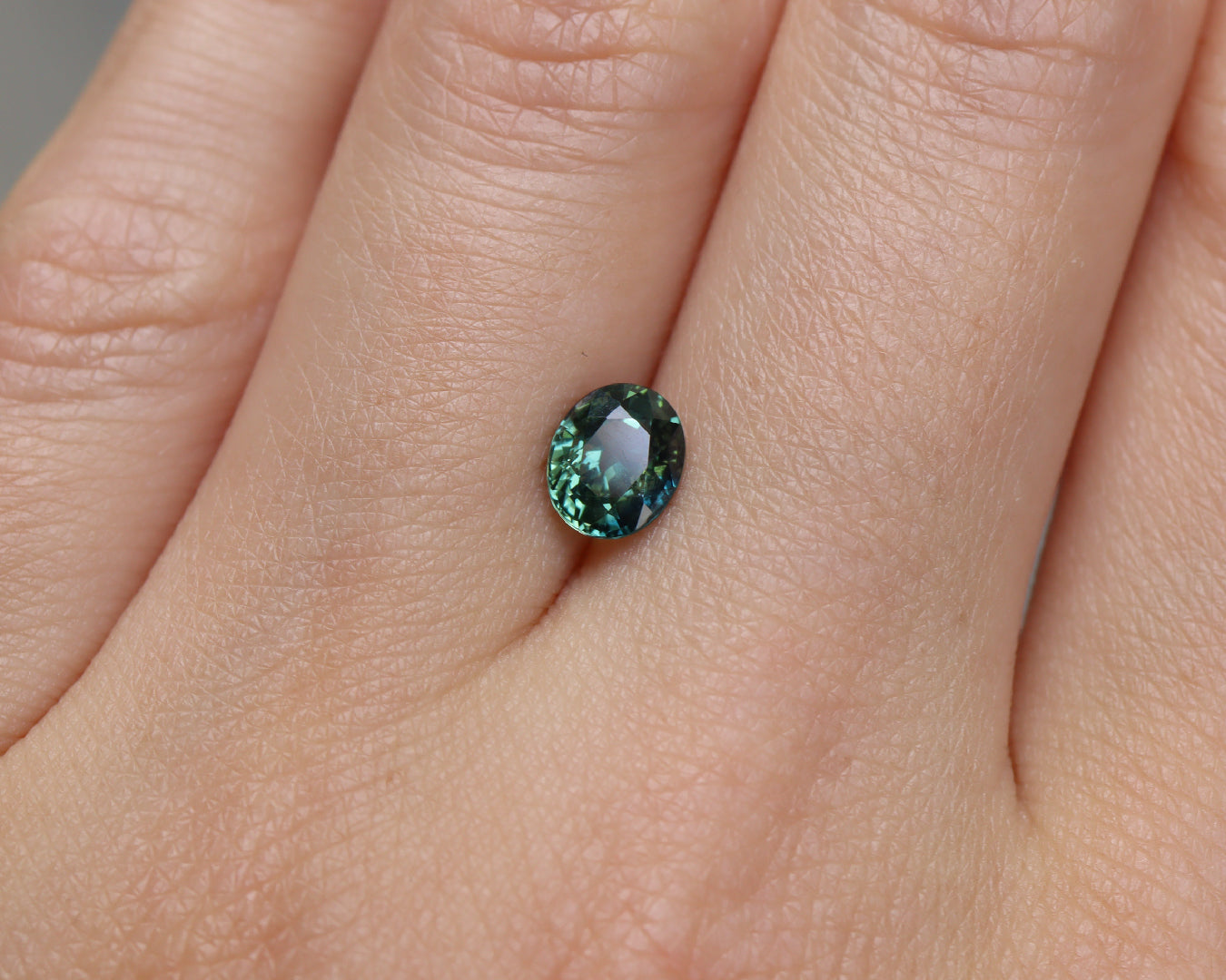 Piedra Zafiro Verde Azul 1.16cts S-1664