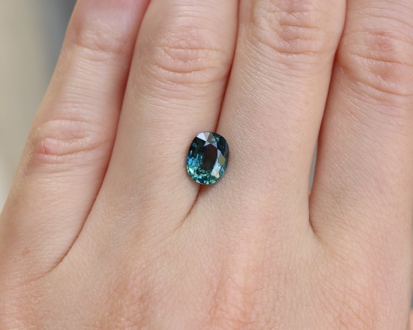 Piedra Zafiro Verde Azul 2.03cts S-1786