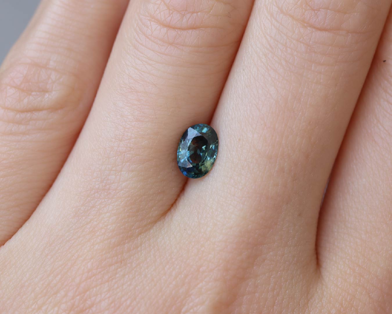 Piedra Zafiro Verde Azul 1.20cts S-1432