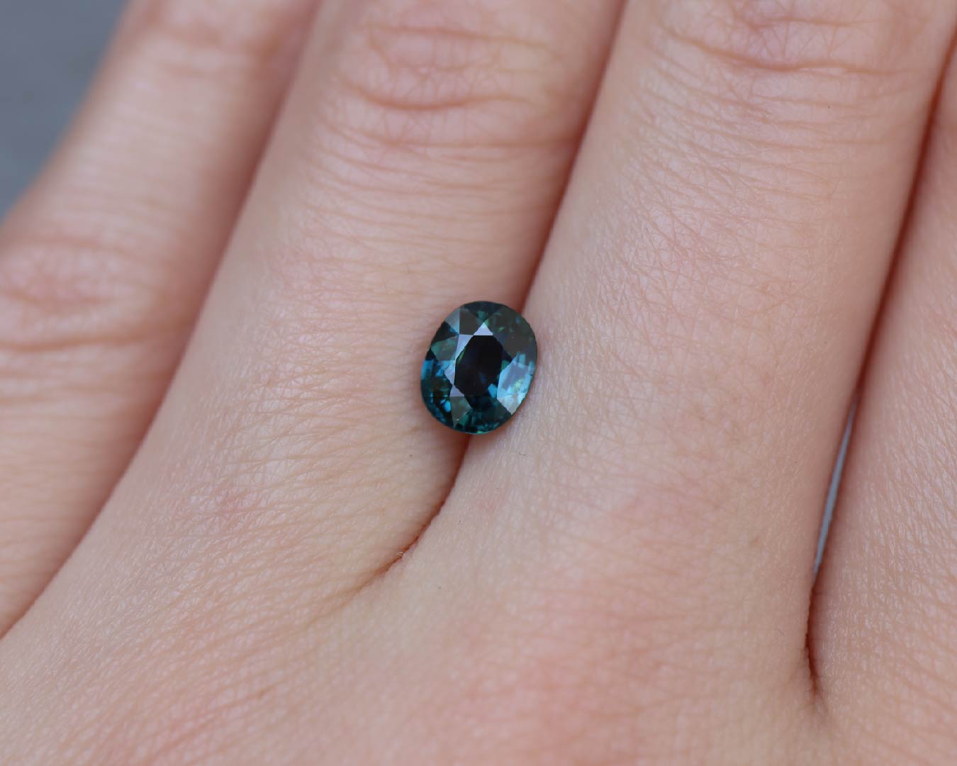 Piedra Zafiro Verde Azul 1.05cts S-1298